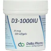 Deba Pharma D3-1000 25mcg 120 St Zachte capsules