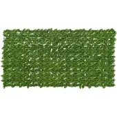 vidaXL Balkonscherm met bladeren Groen en Geel 200 x 100 cm