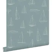 ESTAhome behang boten lichtblauw - 50 x 900 cm - 132088