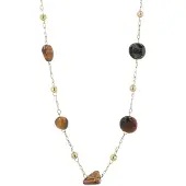 Akzent dames ketting met hanger Ceylan, Ionenplattierung