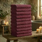 Mörgenn Deluxe Hotel Handdoeken - Bordeaux Red -