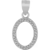 Akzent dames hanger "Ebrar" van 925 Sterlingzilver, gerhodineerd, duurzaam