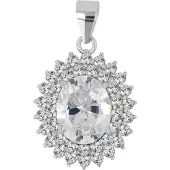 Akzent dames hanger "Lani" van 925 Sterlingzilver, gerhodineerd, duurzaam