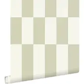 ESTAhome behang strepen lichtgroen - 50 x 900 cm - 132151