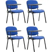 CLP Ken Set van 4 stoelen - Met klaptafel - Stof blauw