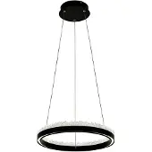 Zumaline hanglamp, 14x E14, zwart, verchroomd, model NIRA MD3523-14L-EBCN