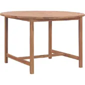Syfax Tuintafel Ø110x75 cm massief teakhout