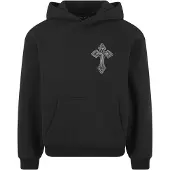 Mister tee Sweatshirt 'Innocent Face' grijs / zwart / wit