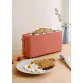 Create - Broodrooster 950W - Met veiligheidssysteem - Zes vermogensstanden - Terracotta - TOAST STUDIO XL