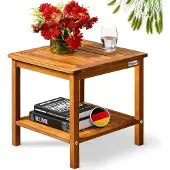 Casaria Bijzettafel Washington Acaciahout 45x45x45cm