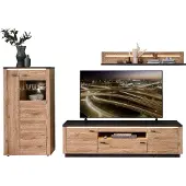 Innostyle Tina wandmeubel houtmateriaal eiken reproductie Mauvella incl. LED verlichting