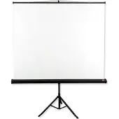 Avtek International Tripod Standard 175 projectiescherm met 97 inch (247 cm) 1:1 matte witte zwarte standaard
