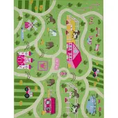 TT Home Kinderkamertapijt tapijt jongen meisje kinderkamertapijt baby antislip straat