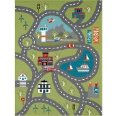 TT Home Kinderkamertapijt tapijt jongen meisje kinderkamertapijt baby antislip straat