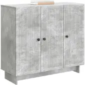 vidaXL Dressoir Betongrijs 89 x 34,5 x 80 cm Bewerkt hout