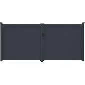 G21 Tor Orlando, dubbele deur, 350x158 cm, antracietkleur