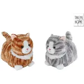 Take Me Home Poes pluche knuffel liggend 25cm zacht speelgoed kat.