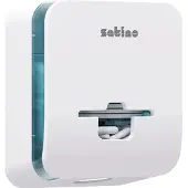 Satino dispenser voor vrouwelijke hygiëne FemCare HYGINITY, 3-in-1, voor maximaal 160 tampons/30 maandverband, B 212 x D 251 x H 116 mm, kunststof, wit