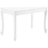 En.casa Eettafel Lüneburg 116x66x76 cm landelijk MDF en kunststof wit