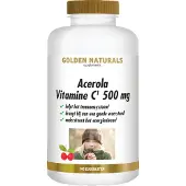 Golden naturals Acerola Vitamine C 500mg Tabletten - 100pakket