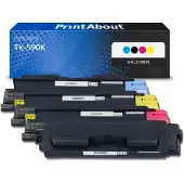 PrintAbout Toner TK-590K Zwart geschikt voor Kyocera
