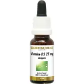 Golden naturals Vitamine D3 25mcg Vloeibaar - 20ml