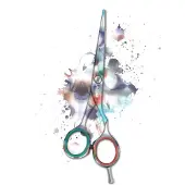 Jaguar 5,5 Zoll Sharp Pastel Plus Offset-Friseurschere – Mint Thinner