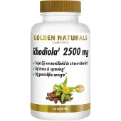 Golden naturals Rhodiola 2500mg Vegan 60 tabletten