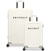 Suitsuit Kofferset - Handbagage Koffer - Reiskoffer Groot - Kofferset 2 delig - TSA Slot - Lichtgewicht - Caretta Tofu White
