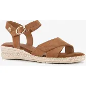 Softline dames sandalen met H-leest cognac maat 39