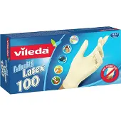 Vileda Wegwerphandschoen latex L 100 stuks