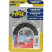 Hpx Dubbelzijdige PE bevestigingstape | Zwart | 12mm x 2m - ZC0023 | 20 stuks ZC0023