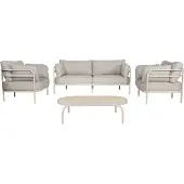 Zuiver Tuinset Vista Lounge + Coffee Table Beige