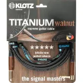 Klotz TIW0450PR Gitaarkabel met walnootconnectoren 4.5 meter