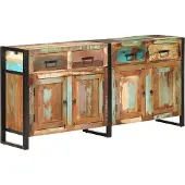 Syfax Dressoir 172x35x80 cm massief gerecycled hout