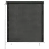 vidaXL Buitenrolgordijn, 85 (breedte) x 140 (hoogte) cm, antraciet