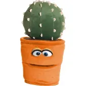 Living puppets handpop bloempot met cactus