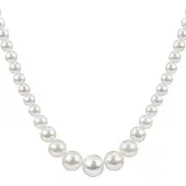 Yehwang Goudlief Honey parel ketting -20mm - Roestvrij staal - Verkleurt niet - Goudlief.nl