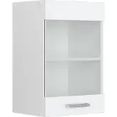 Vicco R-Line Glazen keukenkast – 40 cm Wit Hoogglans