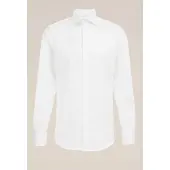 We fashion - Heren tall fit overhemd - Slim/Tall fit - Wit - Katoen - Maat: S