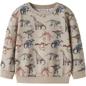 Name it Sweatshirt bruin / grijs / oranje