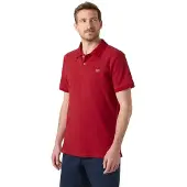 Helly Hansen Hudson Short Sleeve Polo Rood XL Man