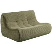 Sweeek Fauteuil corduroy 2 zitplaatsen Kaki