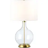 Elstead Lighting LED Tafellamp Orb | 1X E27 Max 60W | Aged Brass with White Shade
