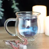 Something Different Clear Double Walled Glass Cauldron Mok/beker - Dubbelwandige Glazen Ketel Mok