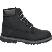 Timberland Kids Leren veterlaarzen Courma zwart (31), Leer, Plat, Veters, Casual, kinderkleding TB0A27A20011