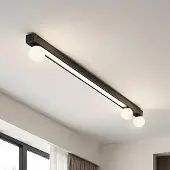 LumenXL Plafondlamp Xander met geïntegreerde LEDs - zwart