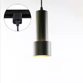 LumenXL 1-fase rail tube hanglamp Jim - zwart