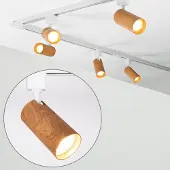 LumenXL Modern 1-fase railsysteem 3 meter met mahonie houtlook - Loek