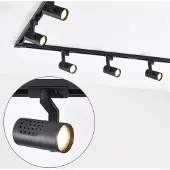 LumenXL 1-fase railsysteem set van 3 meter met Fem spots, zwart